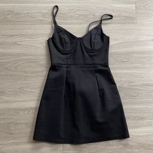 Princess Polly black Novella mini dress